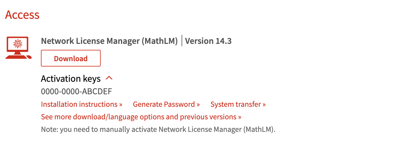 Activation Key