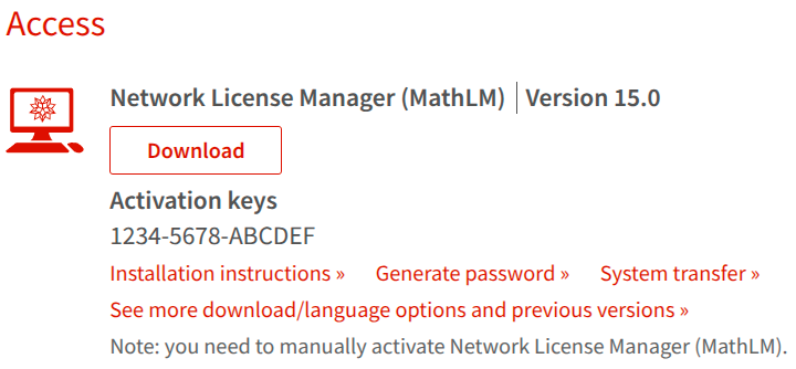 Activation Key