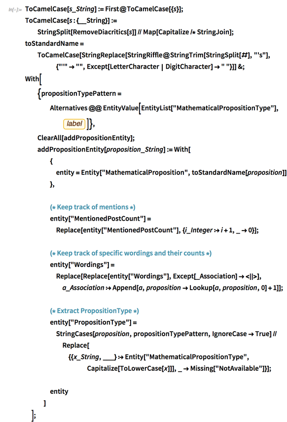 ToCamelCase ToCamelCase