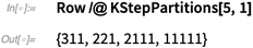 Row /@ KStepPartitions Row /@ KStepPartitions