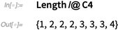 Length /@ C4 Length /@ C4