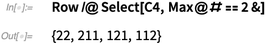Row /@ Select Row /@ Select