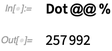 Dot @@ % Dot @@ %
