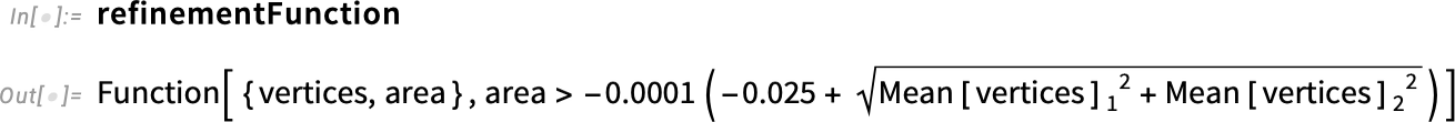 refinementFunction refinementFunction