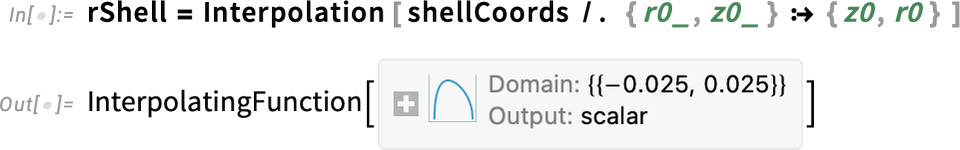 rShell = Interpolation rShell = Interpolation