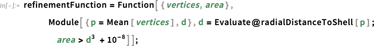 refinementFunction = Function refinementFunction = Function