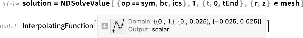 solution = NDSolveValue solution = NDSolveValue