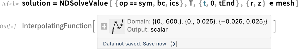 solution = NDSolveValue solution = NDSolveValue