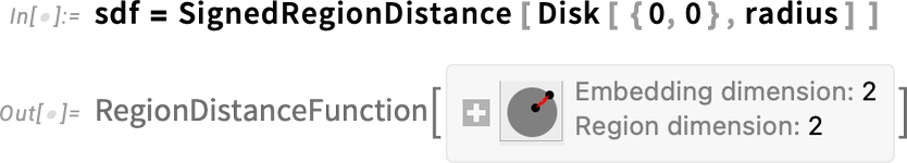 sdf = SignedRegionDistance sdf = SignedRegionDistance