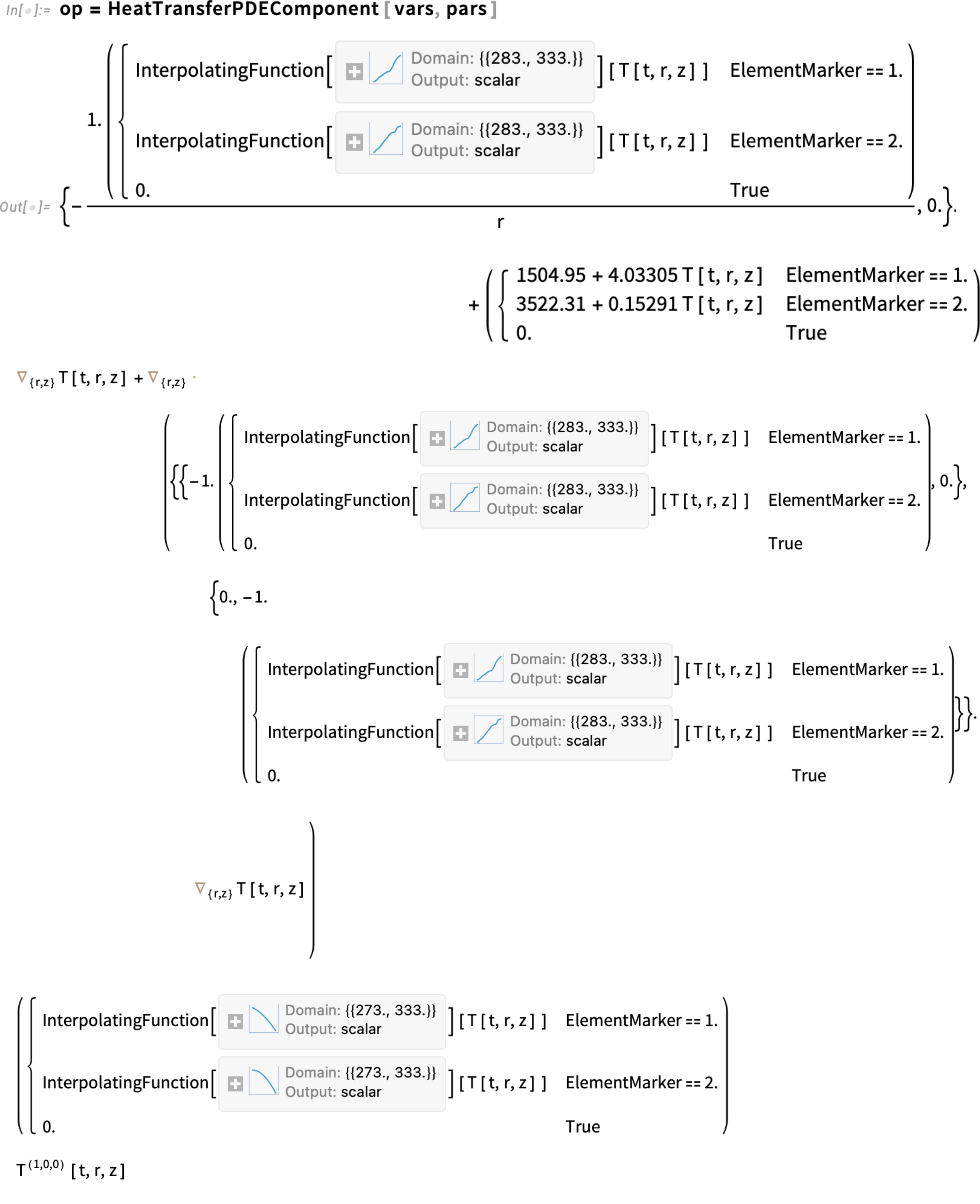 op = HeatTransferPDEComponent op = HeatTransferPDEComponent