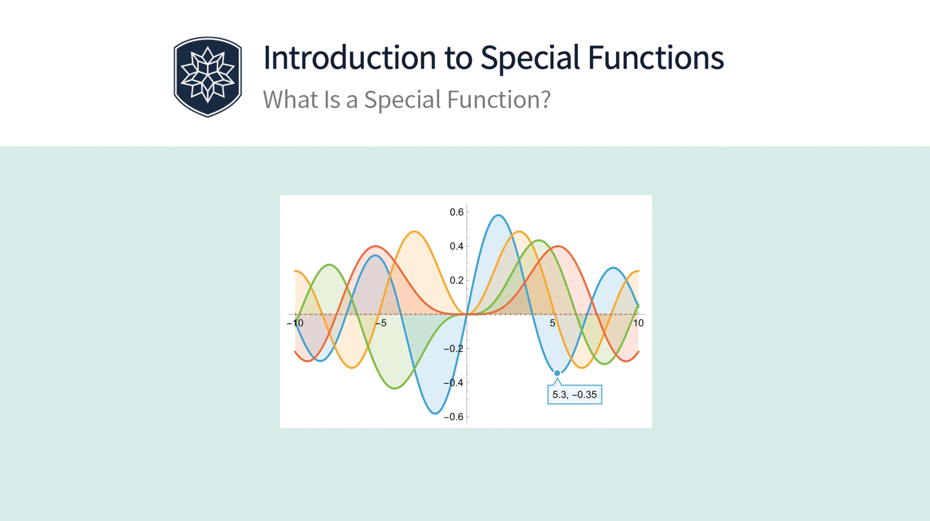 Introduction to Special Functions lessons "Review of Mathematical Operations in Calculus" and "Differential Equations as Data Structures"