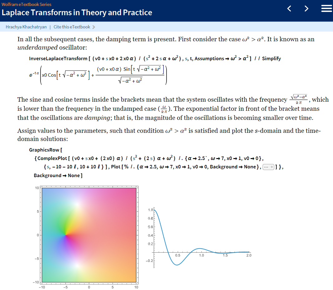 "Laplace Transforms in Theory and Practice: A Computational Approach" excerpt