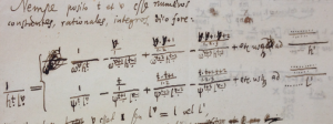 One example of Leibniz's notation using dots