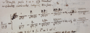 One example of Leibniz's notation using dots
