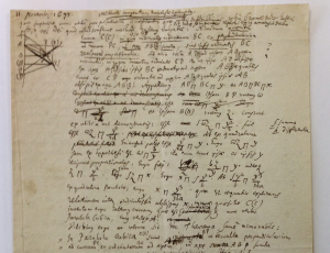 Leibniz’s most famous notations summarized in the margin for the first time