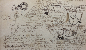 Leibniz's diagrams about how a machine should work