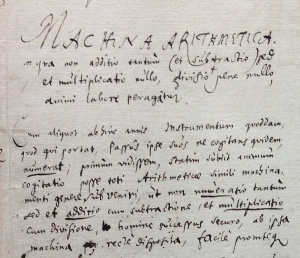 Leibniz's "marketing material" for the machine