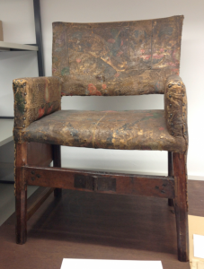 Folding chair that Leibniz took with him when he traveled