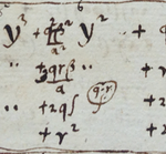 Example of Leibniz's use of alchemical or planetary symbols for algebraic variables