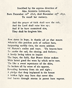 The inscription on Ada’s memorial, including the sonnet she wrote—click to enlarge