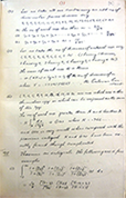 One of the surviving math pages from Ramanujan's letter to Hardy (reproduced by kind permission of the Syndics of Cambridge University Library)