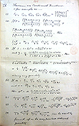 One of the surviving math pages from Ramanujan's letter to Hardy (reproduced by kind permission of the Syndics of Cambridge University Library)