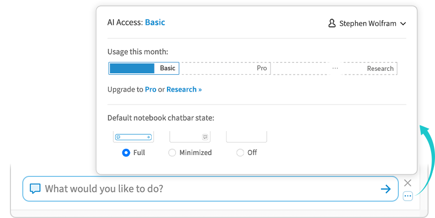 AI Assistant controls