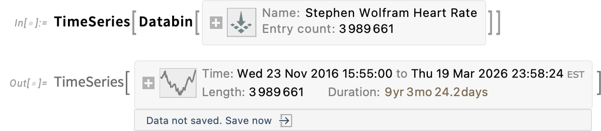 Stephen Wolfram heart rate
