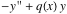 -y''+q(x)y