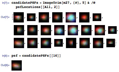 Carving stars out of the original image using ImageTrim
