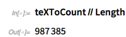 teXToCount//Length