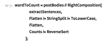 wordToCount=postBodies//RightComposition